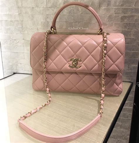chanel flap bag pink